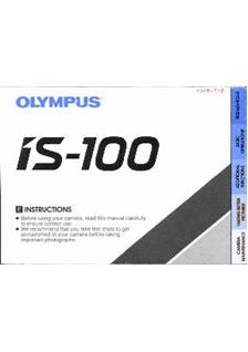 Olympus IS 100 manual. Camera Instructions.